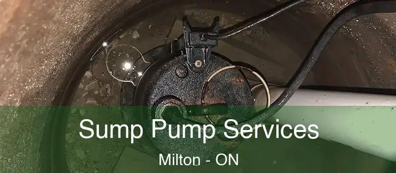 Sump Pump Services Milton - ON
